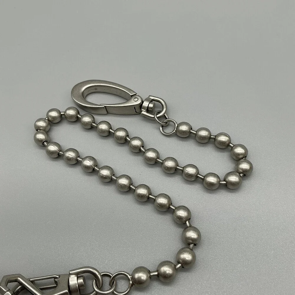 Silvertab Pocket Watch Men 44mm Silver Tone Open Face Blue Chain New Battery